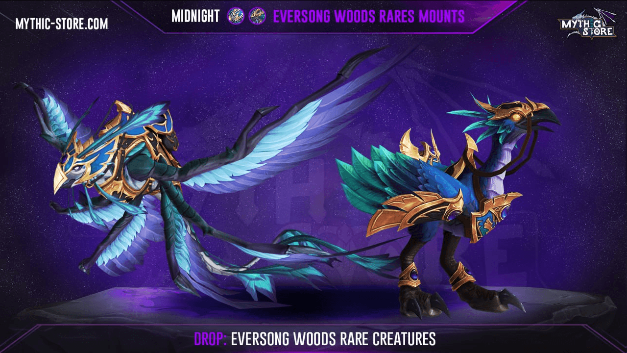 Cerulean Hawkstrider | Cobalt Dragonhawk Mount screenshot 1