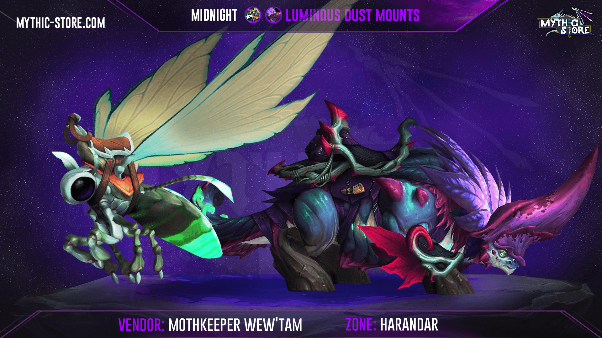 Elder Glowmite | Vivid Chloroceros Mount screenshot 1