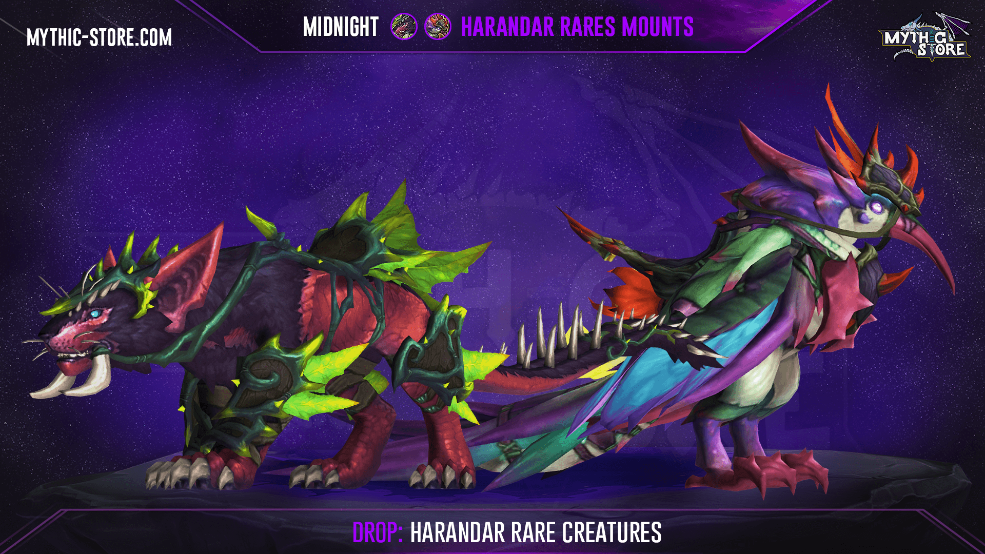 Rootstalker Grimlynx | Vibrant Petalwing Mount screenshot 1