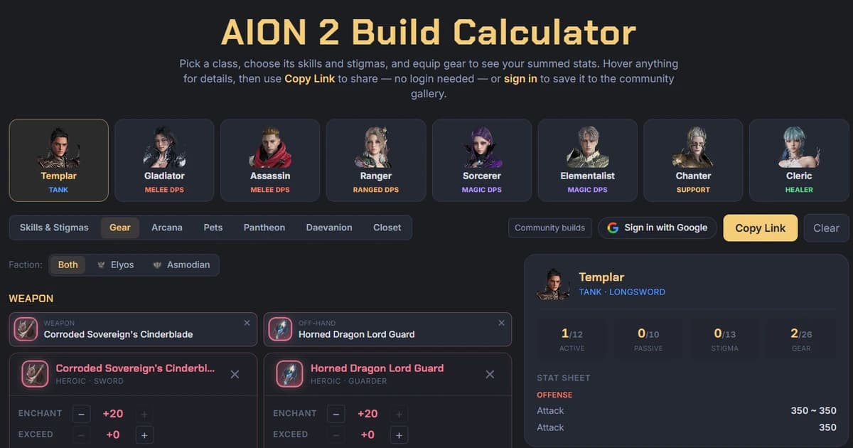 Aion 2 Best Builds for Every Class
