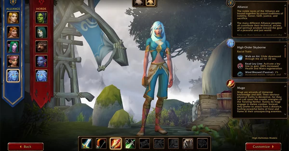 Every Race and Class Combination in WoW Forever
