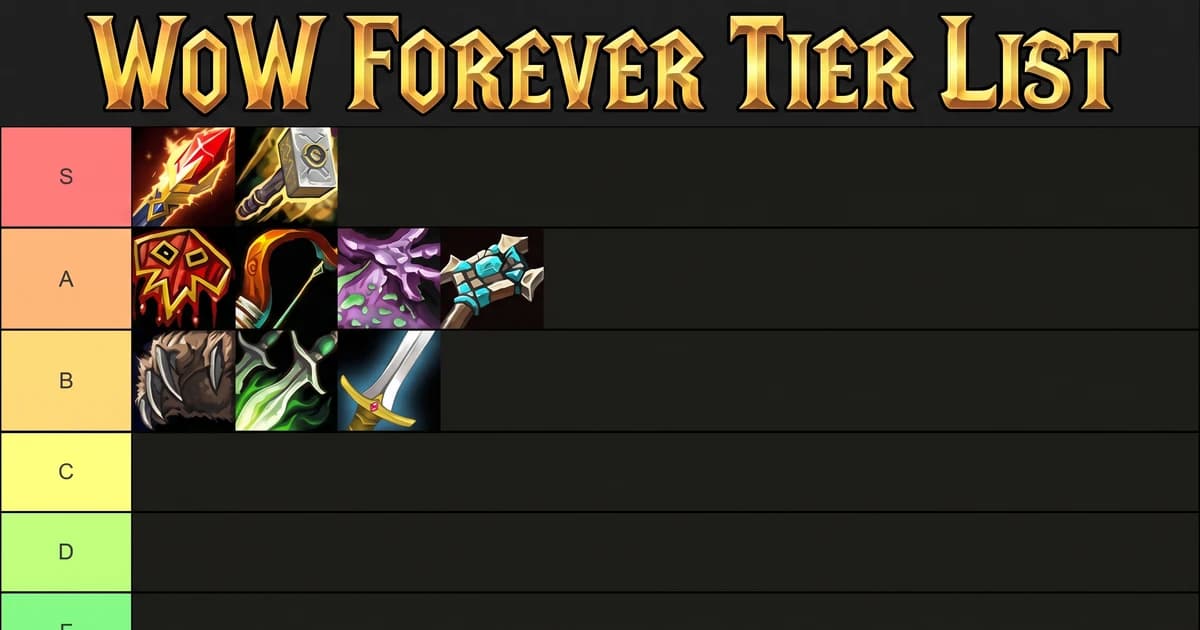 WoW Forever Class Tier List — What to Main on Launch Day